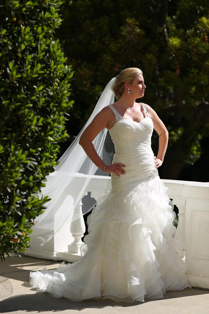 VW8692 - Venus Ivory Plus Size Wedding Dress with Strapless Sweetheart Neckline with Ruffled Organza Skirt