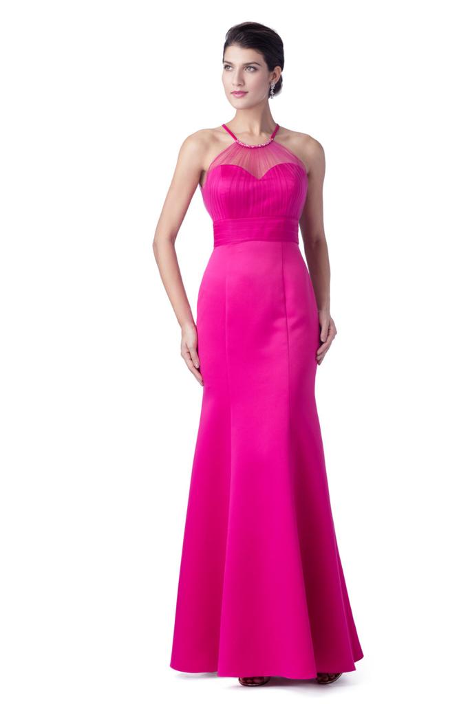 High Illusion Sweetheart Neckline Bridesmaid Dress